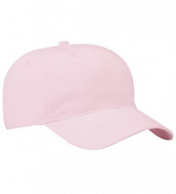 Port & Company Men's Brushed Twill Low Profile Cap - Light Pink - C611QDRSPZX