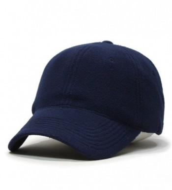 Vintage Year VintageYear Micro Fleece Low Profile Adjustable Baseball Caps (Various Colors) - Navy - CP126UM7213