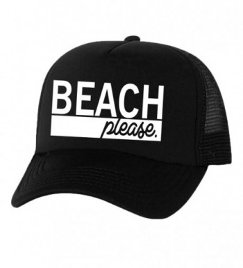 Beach Please Truckers Mesh snapback hat - Black - CE11N8G81FB