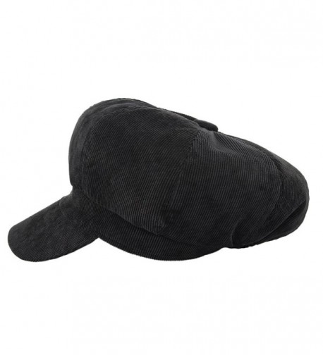 Jelord Corduroy Newsboy Cabbie Peaked in Women's Berets