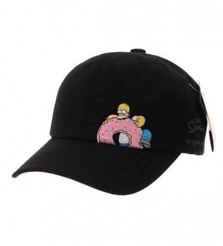 WITHMOONS Simpsons Baseball Embroidery Groening - Black - CR185EWGLYT