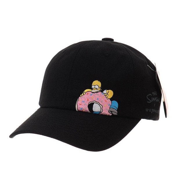 WITHMOONS Simpsons Baseball Embroidery Groening - Black - CR185EWGLYT