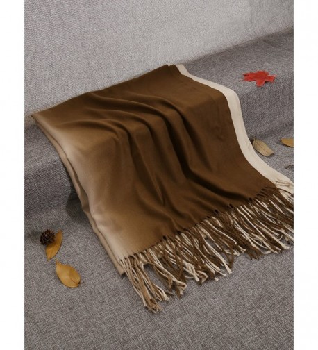 Zeagoo Cashmere Shawls Tassel Gradient