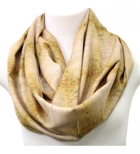 Vintage Mathematics scarf with handwritten Formulas Scarf By Di Capanni (Cream) - C4128WXSVLD