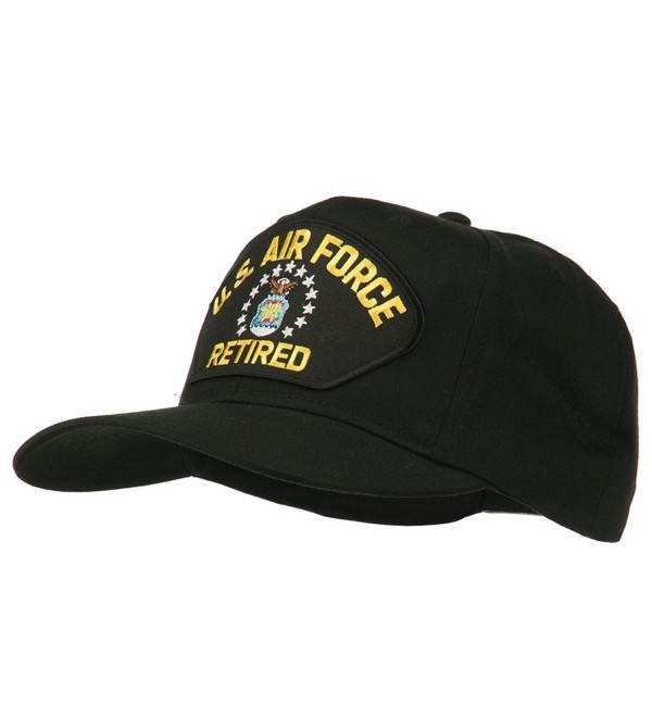 US Air Force Retired Military Patched Cap - Black - CW11TX774ZR