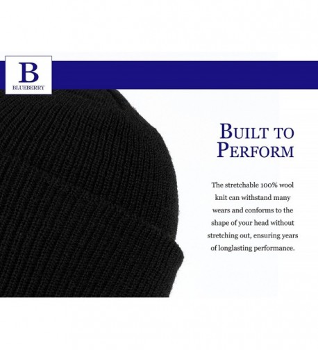 Black Military Style Beanie Winter in Men's Skullies & Beanies