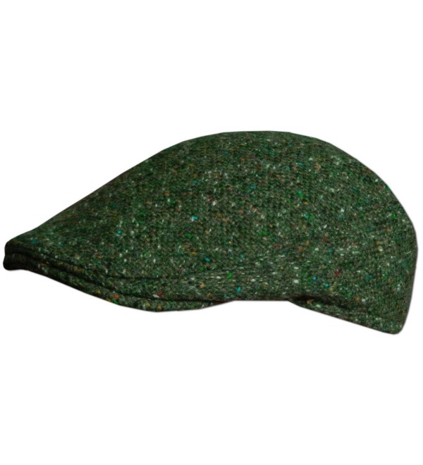 Traditional Irish Tweed Flat Cap- Made In Donegal Ireland- Green. - CH17YRSLDYM