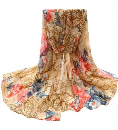 Auwer Womens Beautiful Scarves Spring