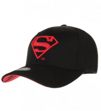 WITHMOONS Superman Vs Batman Shield Embroidery Baseball Cap AC3260 - Black - C512EGV93KX