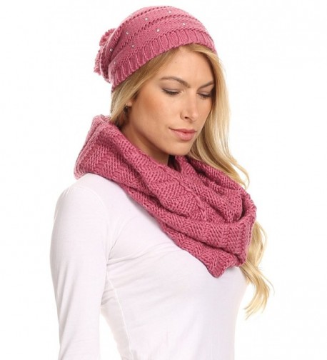 Sakkas 16141 Sayla Rhinestone Beanie in Fashion Scarves