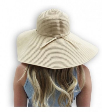 Crushable Ribbon Braid Sun Beige in Women's Sun Hats