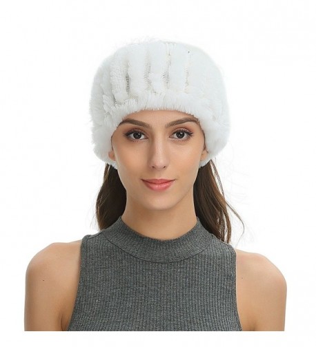 Ferand Womens Headband Knitted Convertible - White - CK188IS7ZGC