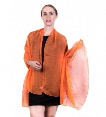 Fashmina Silky Chiffon Light Scarf - Orange - CU185A44IKT