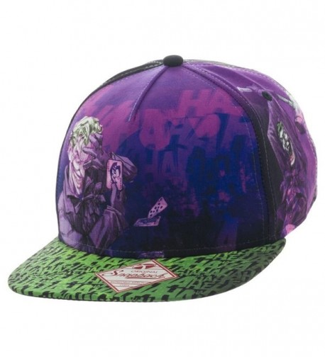 DC Comics HaHaHa Sublimated Snapback in Men's Baseball Caps