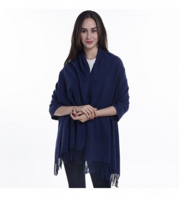 Extra Large Womens Long Cashmere Wool Winter Shawl Wrap- Solid Color 78 ...