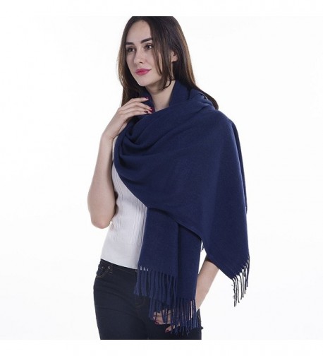 Extra Large Womens Long Cashmere Wool Winter Shawl Wrap- Solid Color 78 ...