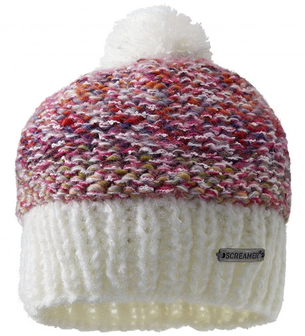 Screamer Women's Chellene Beanie Hat - Rose - C211MM5YRQB