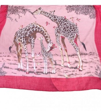 Premium Giraffe Animal Print Graphic in Fashion Scarves