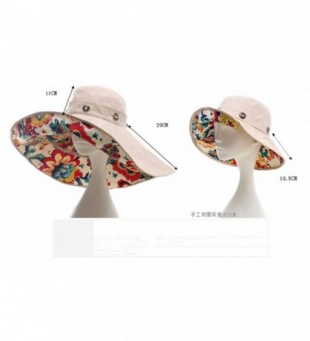 FTSUCQ Womens Sun Hat Floppy UPF 50+ Bonnet Folding Large Brim Cap ...