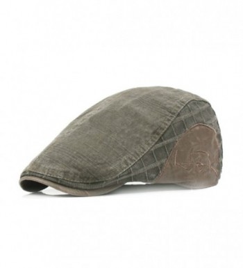 Chic Men's Denim IVY Cap Golf Driving Summer Sun Beret Hat Cabbie ...