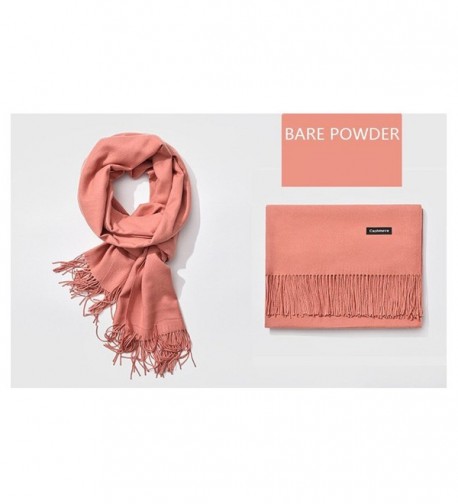 Cashmere Shawls Scarves Fringe POWDER