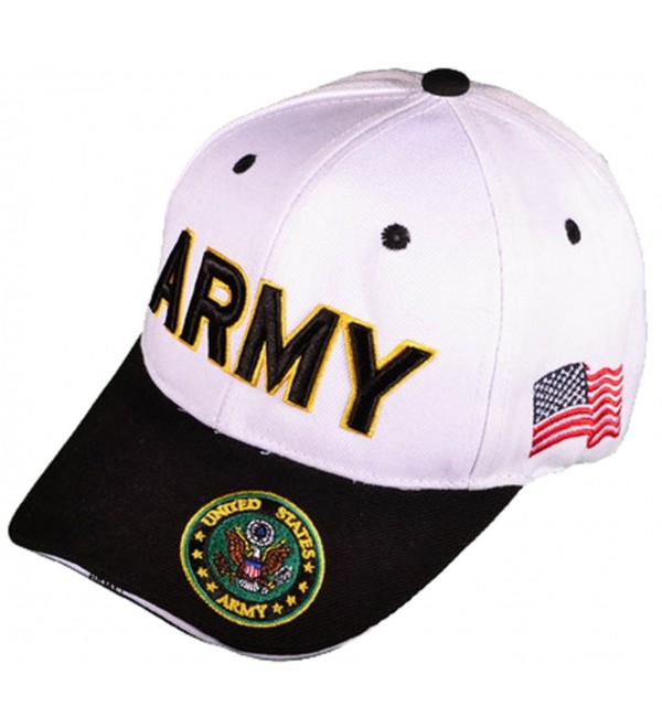 Buy Caps and Hats U.S. Army Veteran Military Baseball Cap Mens One Size White - CD11WELEP51