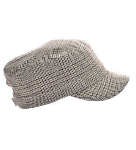 Peter Grimm Cadet Fashion Ladies Cap - Khaki Plaid - CG11OOXO0L1