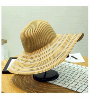 orota beach hats for women&ladies wide brim hats sun hat womens floppy straw hat - kaiki - C112FBHQ4Q7