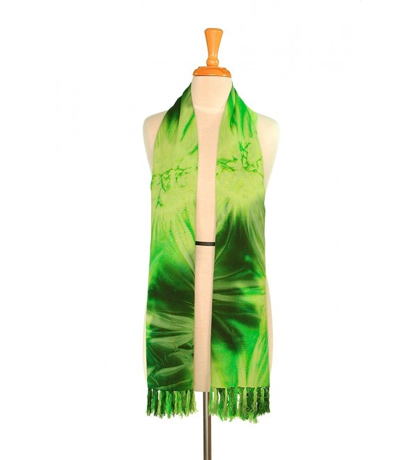 1WS Womens Tie Dye Extra Wide Neck Scarf - in your choice of colors - Tdye-3 - CA1158Q2JWP