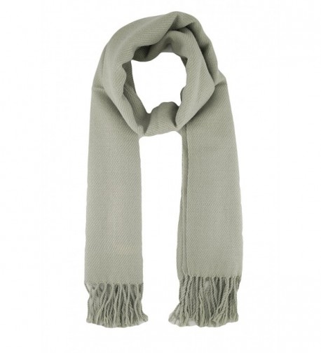 TooPhoto Scarfs for Women Men Thick Solid Color Cashmere Feel Winter Christmas Warm Wrap Shawl - Gray - CN187WULEAR