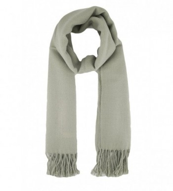 TooPhoto Scarfs for Women Men Thick Solid Color Cashmere Feel Winter Christmas Warm Wrap Shawl - Gray - CN187WULEAR