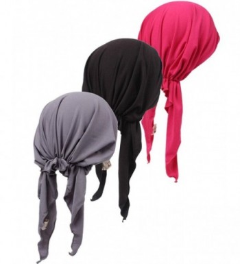 Womens Ruffle Beanie Turban Headwear