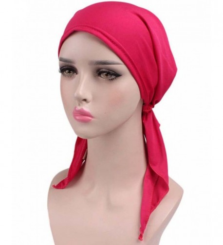 Womens Ruffle Beanie Turban Headwear in Fashion Scarves