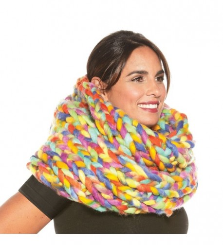 Womens Oversized Braided Infinity Scarf