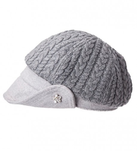 Womens Knitted Beanie Weather newsboy