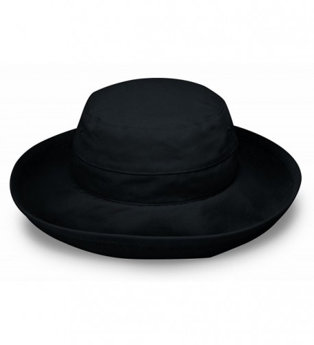Wallaroo Women's Casual Traveler Sun Hat - UPF 50+ - Crushable! - Black - C611BM2S2IT