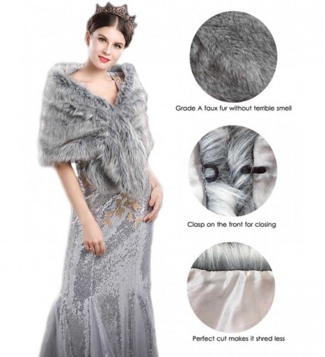 Jovono Womens Wedding Bridal Shawl in Wraps & Pashminas