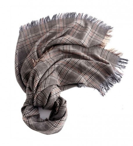 Blanket Scarf Tassel Warm Classic Plaid Tartan Cashmere Scarf - CF187ISC8G3