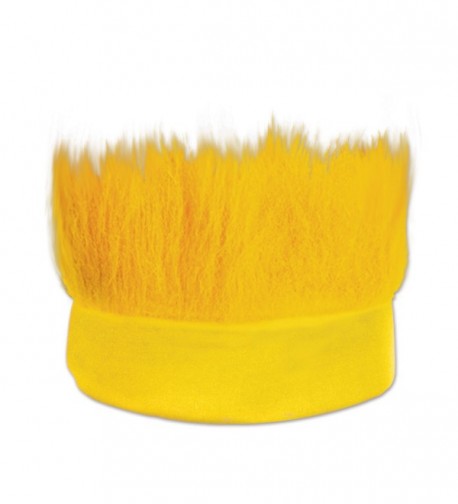 Beistle Hairy Headband- Yellow - Yellow - CU11053ZJ7X