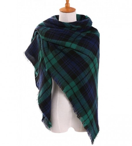 Zuozee Scottish Pashmina Christmas Pictures in Cold Weather Scarves & Wraps