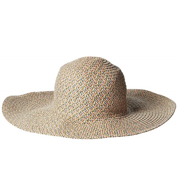 San Diego Hat Company Women's 5-Inch Round Crown Sun Hat - Ivory Mix - CV126AORN69