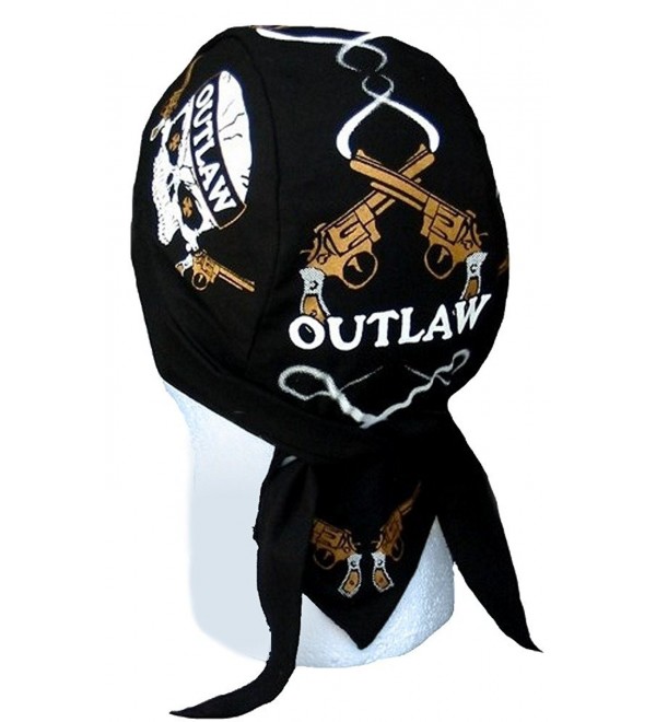 Skull Cap Biker Caps Headwraps Doo Rags - Outlaw - CK12ELHM54N