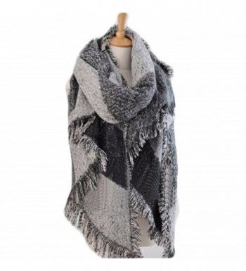 Blanket Cashmere Scarves Checked classic - Classic Gray - CG187Q6STW6