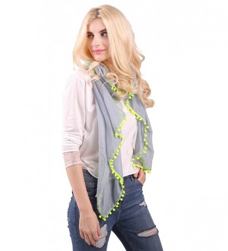 MissShorthair Womens Lightweight Scarfs Tassles