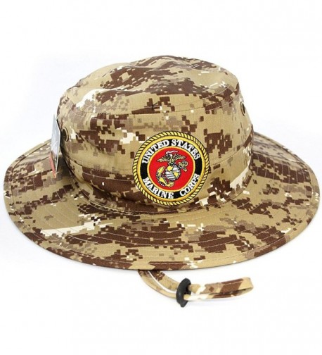 US Marine Corps Official Licensed Military Boonie Bucket Sun Hat Desert Camo - CZ12JFSPG17