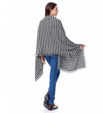 Moxeay Blanket Oversized Checked Pashmina in Wraps & Pashminas