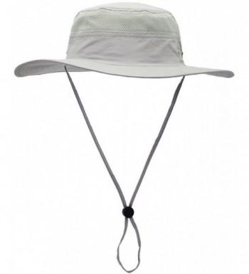 Camo Coll Outdoor UPF 50+ boonie Hat Summer Sun Caps - French Gray - C61836D8I5W