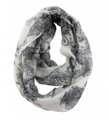 vintage paisley infinity scarf circle loop eternity scarf cowl - CF12N3B0P14