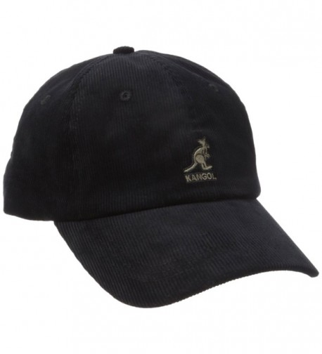 Kangol Men's Cordroy Baseball Cap - Black - CV17YIS6QM2