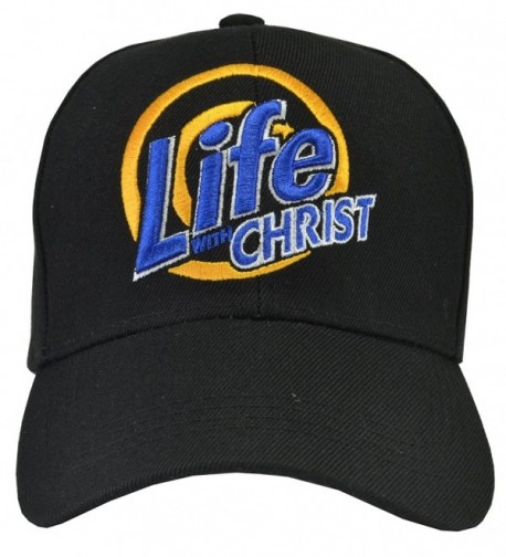 God Hat - Jesus Christ Hat - Religious Caps - Embroidered Hats (10+ Styles & Colors) - Life with Christ Hat Black - CD11I9A0789